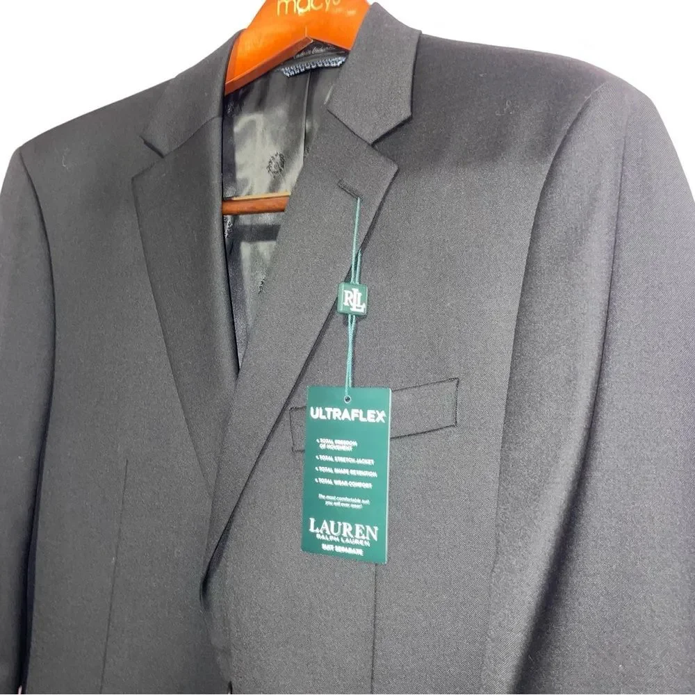 NEW Lauren Ralph Lauren Lattimore Single Breasted Sport Coat Men Size 42 Stretch